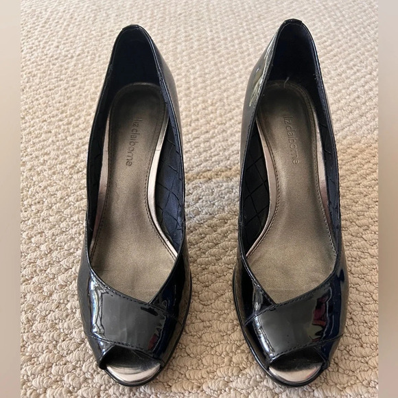 Liz  Claiborne Peek-a-Boo Toe Heels - Picture 2 of 4